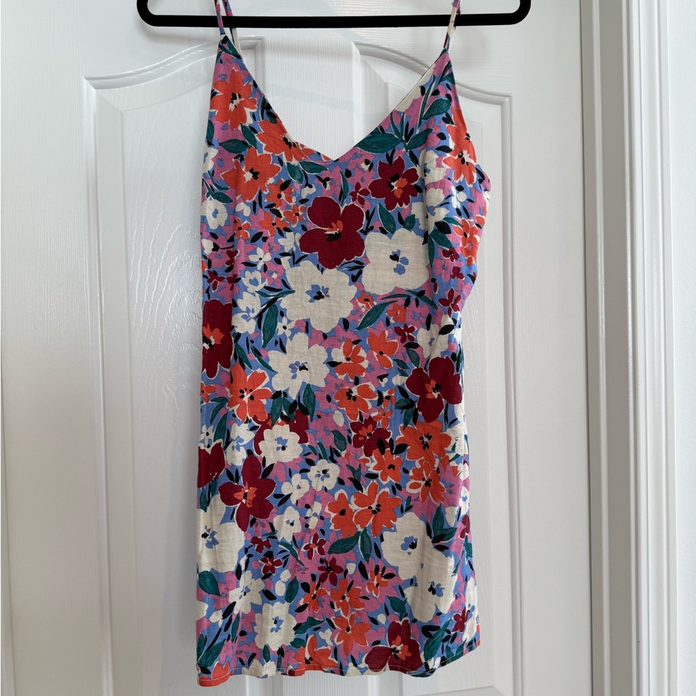 Olivaceous Multicolor Floral Dress